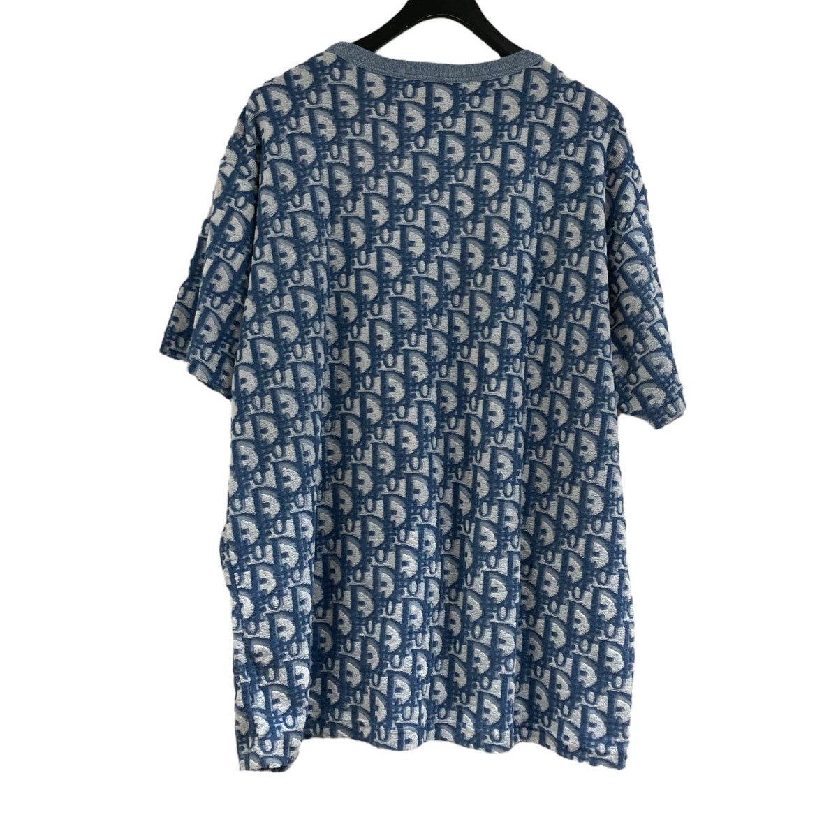 Dior オブリーク柄 パイル生地ロングTシャツ XS DIOR(ディオール) オブリーク柄パイル地Tシャツ 483J646A0906