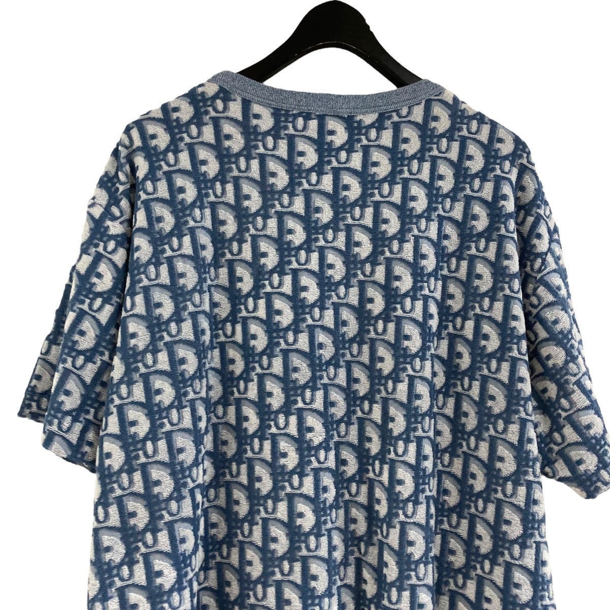 Dior オブリーク柄 パイル生地ロングTシャツ XS DIOR(ディオール) オブリーク柄パイル地Tシャツ 483J646A0906