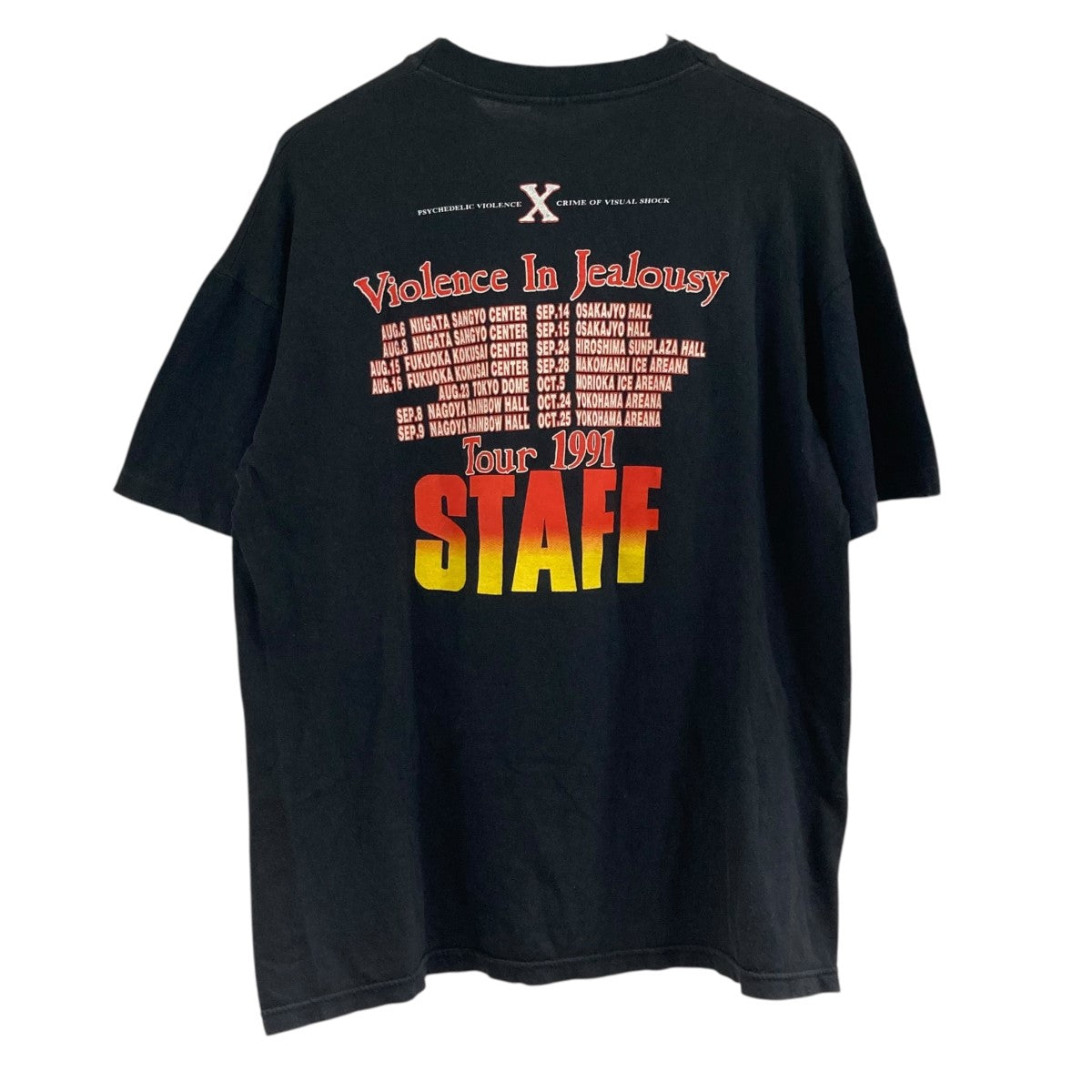 X Japan、エックス・ジャパン X JAPAN(エックスジャパン) ヴィンテージTシャツ ブラック