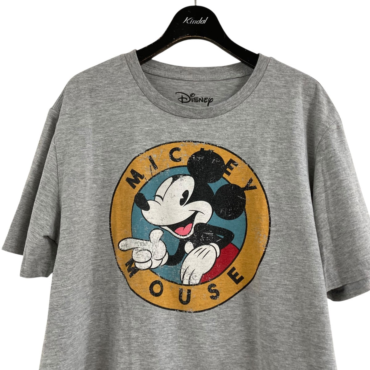 Disney(ディズニー) ミッキープリントTシャツ グレー サイズ L