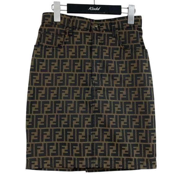 Vintage Fendi フェンディ ズッカ柄スカート FENDI(フェンディ) ズッカ柄スカート ブラウン サイズ 42｜【公式