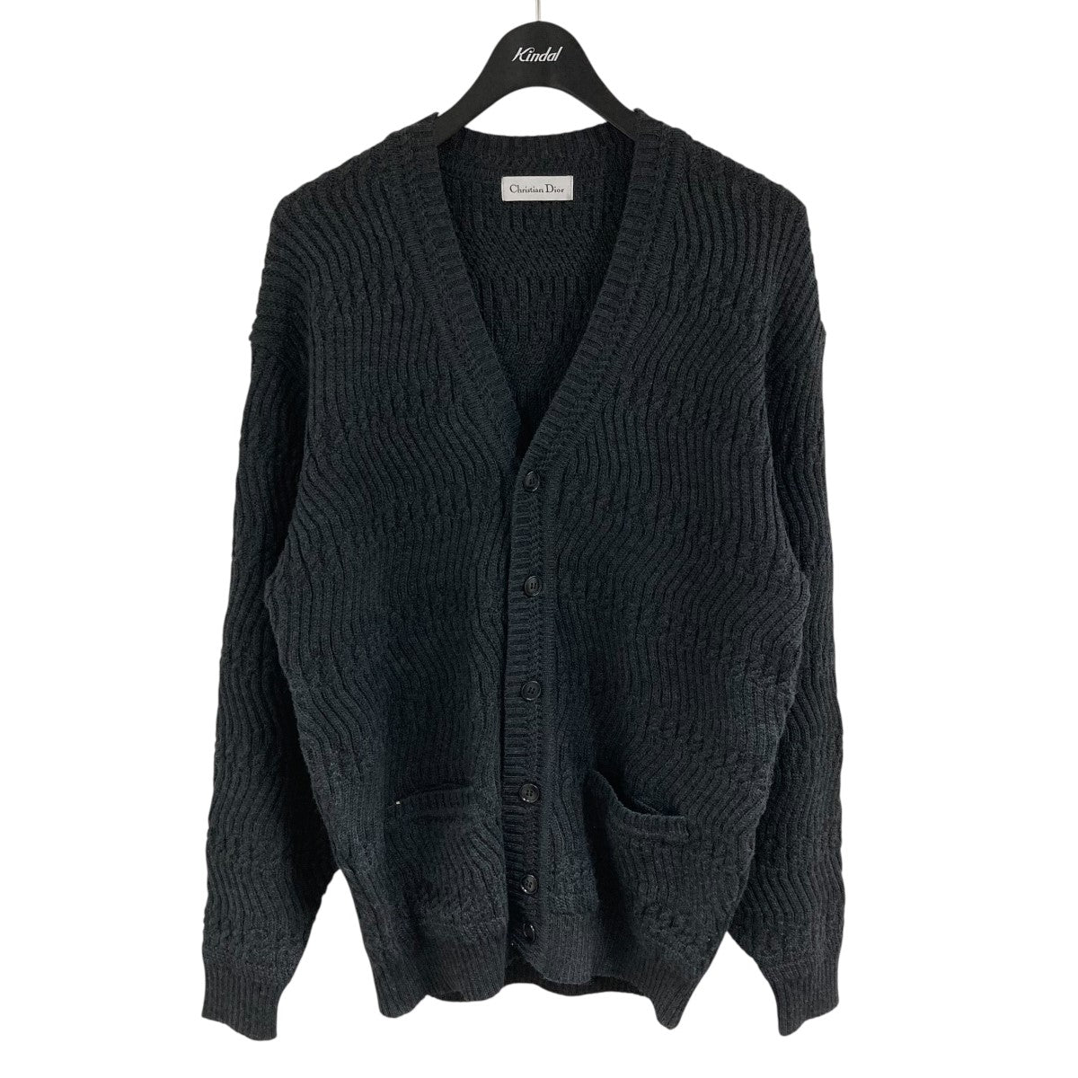 Christian Dior カーディガン Diorロゴ 総柄 黒 ニット M OneMall provides Mercari products: Christian Dior