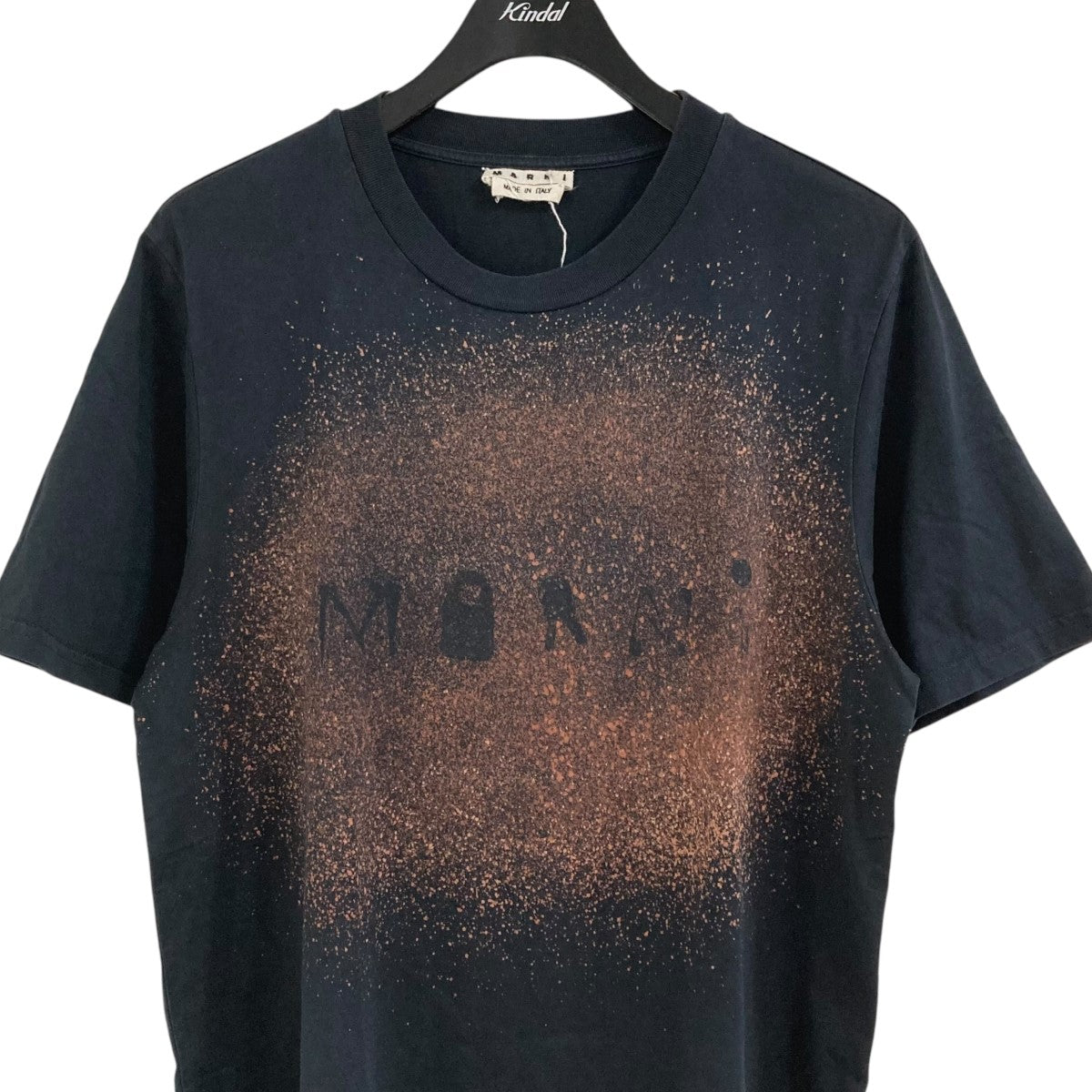 正規品　MARNI マルニ　丸ロゴTシャツ　ブラック 12Y 150cm MARNI マルニ LOGO T-SHIRT Tシャツ 半袖 クルーネック ロゴT