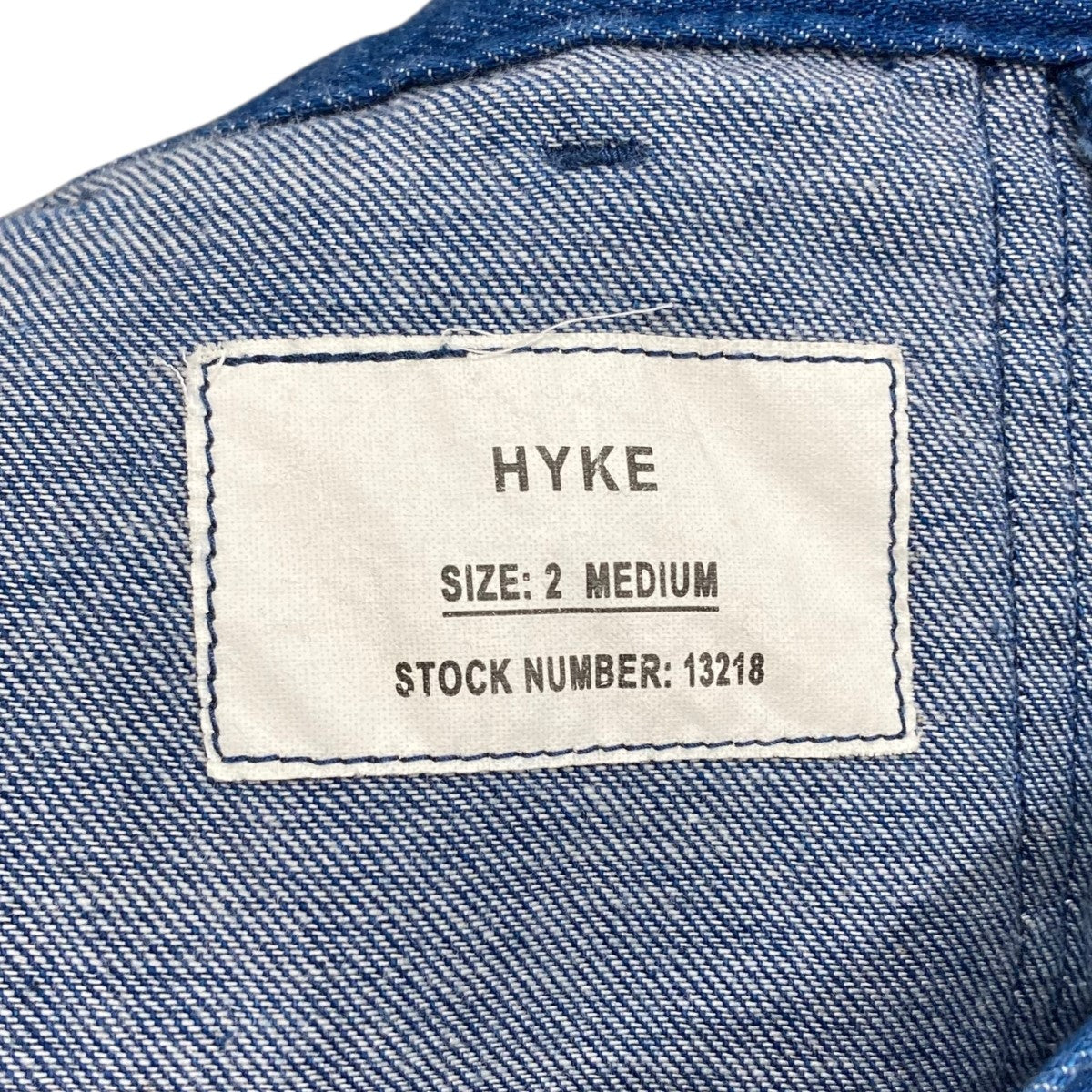 HYKE(ハイク) デニムパンツ212-13218 212-13218 インディゴ サイズ 2