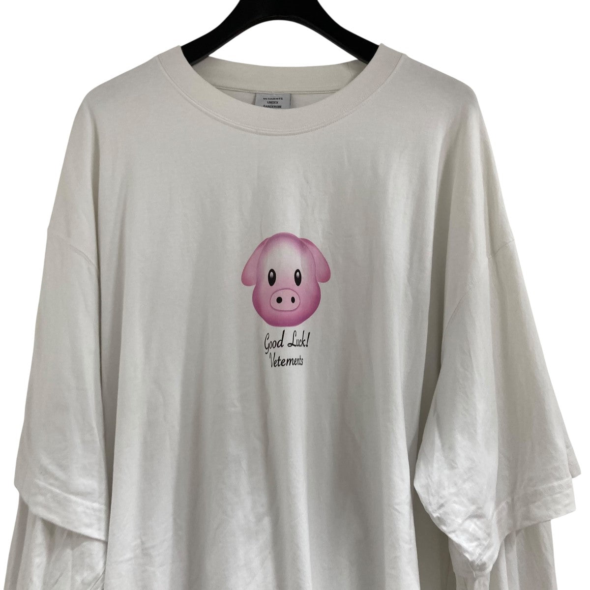VETEMENTS(ヴェトモン) Tシャツ ブラック サイズ XS｜【公式