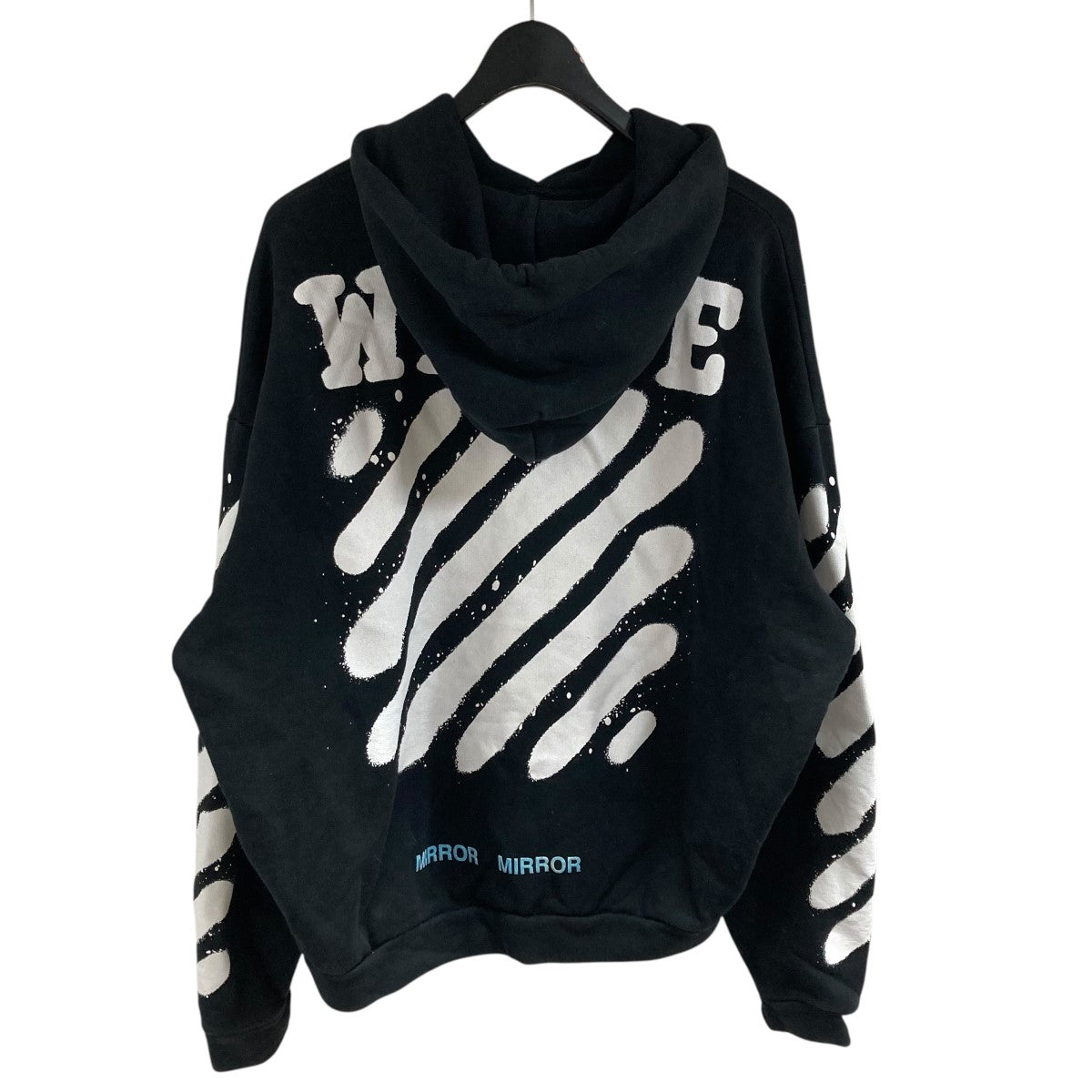 OFF-WHITE グラフィックパーカー ブラック　XS オフホワイト OFFWHITE(オフホワイト) グラフィックパーカー ブラック サイズ