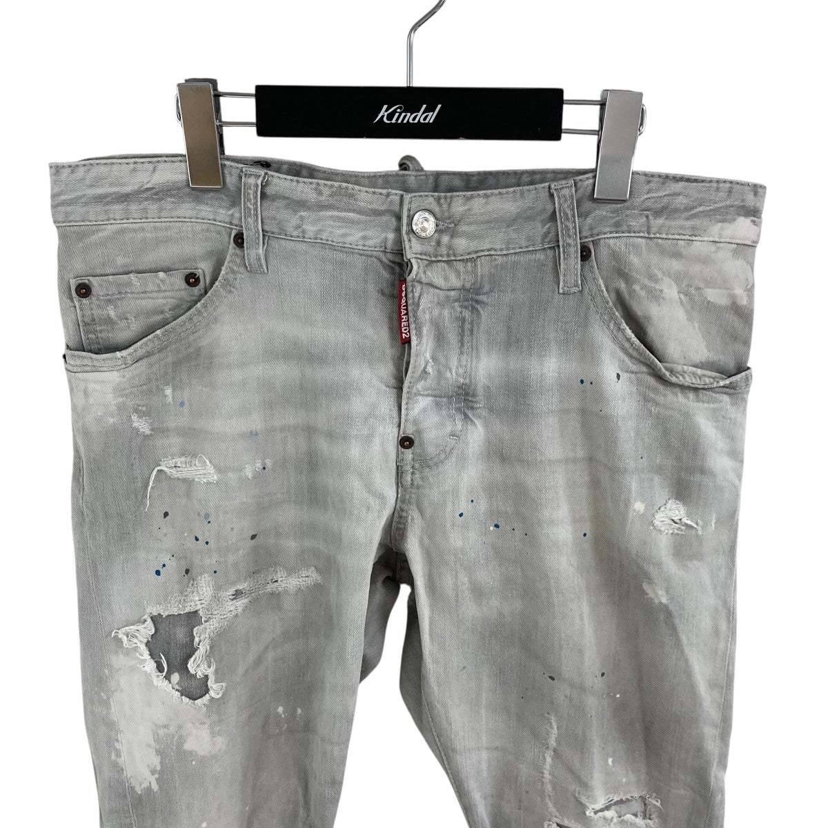 DSQUARED2 ダメージスキニーデニム グレー サイズ46 パンツ DSQUARED2 - DSQUARED2 / ディースクエアード ◇デニムパンツ
