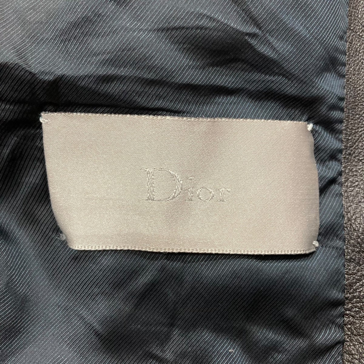 【極上美品】Christian Dior ツイード ノーカラージャケット グレー ウールシルクピンドット ノーカラージャケット(71112401-2024