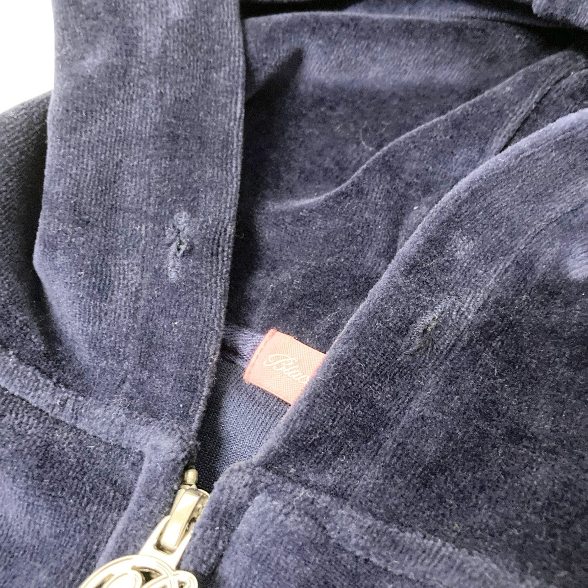 Blackeyepatchフリースパーカー 紫 BlackEyePatch(ブラックアイパッチ) B EMBLEM CROPPED VELOUR
