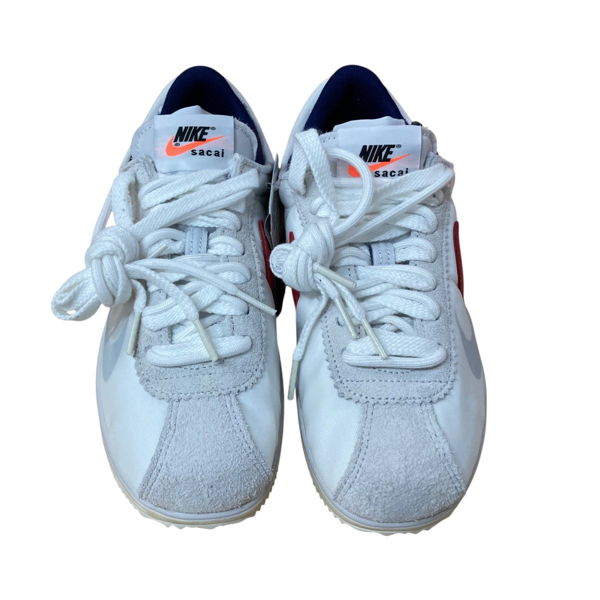 sacai×NIKE ローカットスニーカー DQ0581-100 ホワイト×ブルー