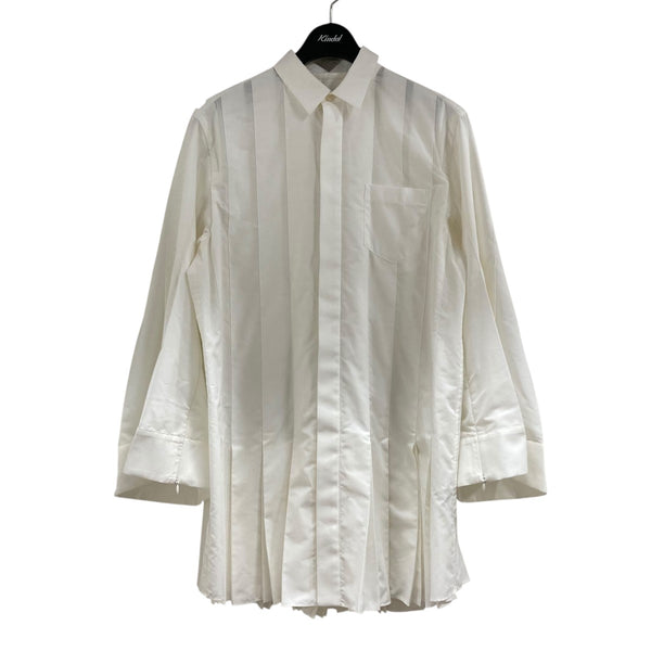 sacai(サカイ) プリーツコットンポプリンシャツ23-06626 Cotton Poplin