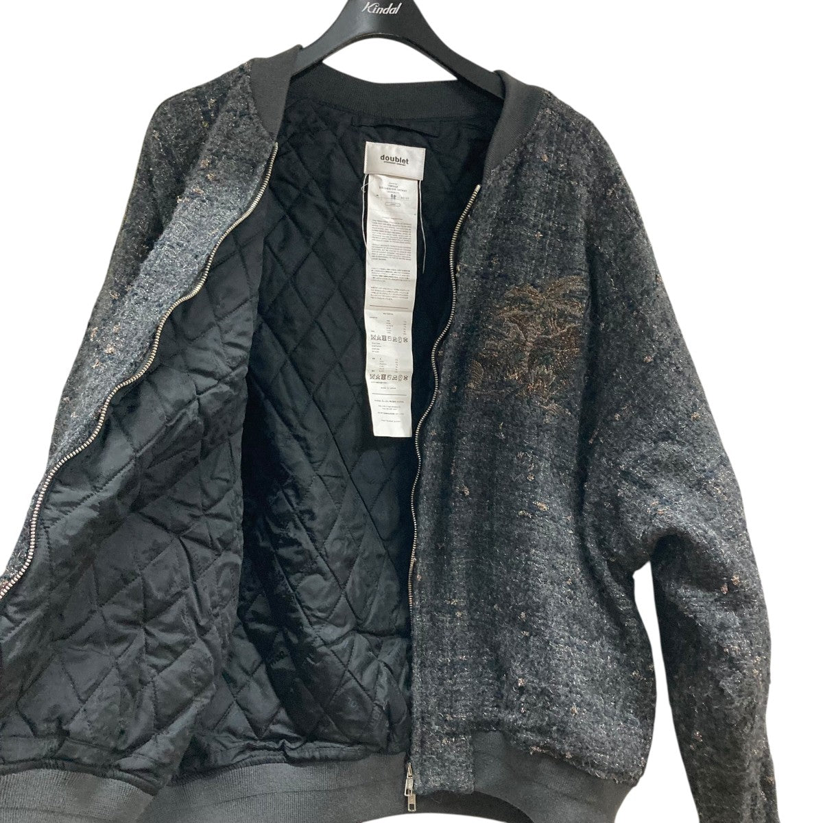 新品　23aw doublet ツイードスーベニアジャケット　スカジャン doublet(ダブレット) 23AW ツイードスーベニアジャケット ブルゾン