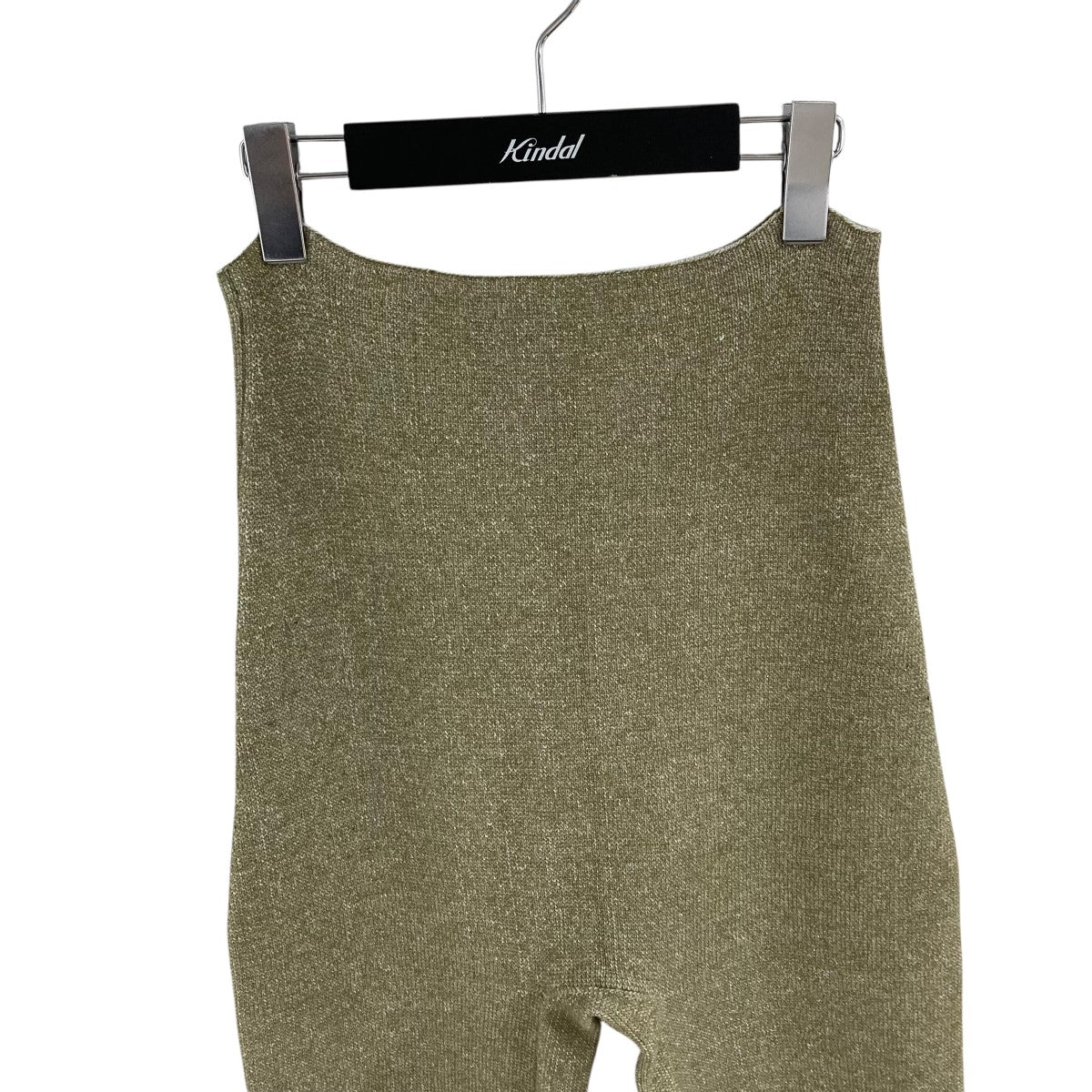 ISA BOULDER(イサボールダー) ニットパンツ カーキ サイズ M