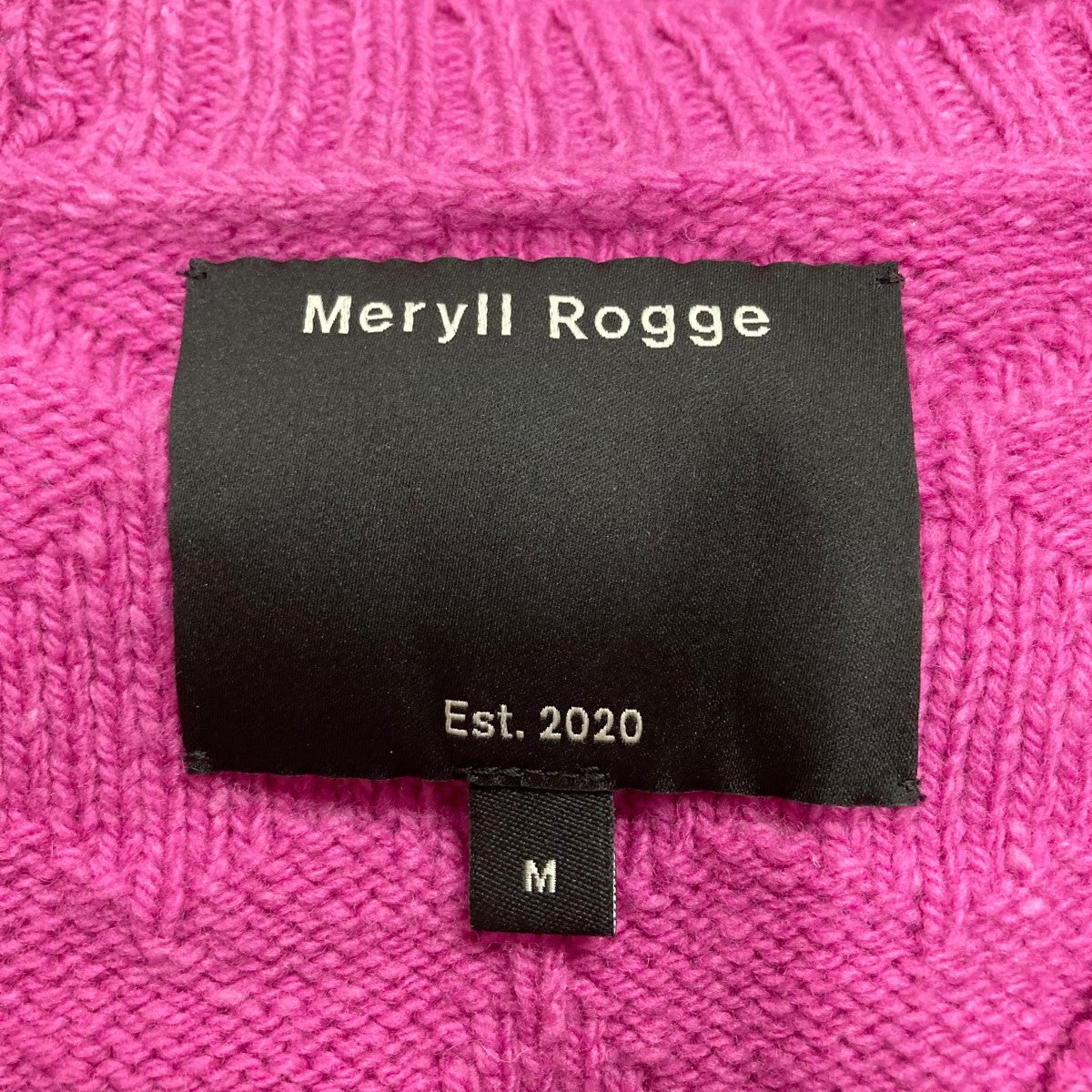 meryll rogge 半袖ニット Meryll Rogge：MULTI NO-SLEEVE KNIT TOP - MULTI - ORANN
