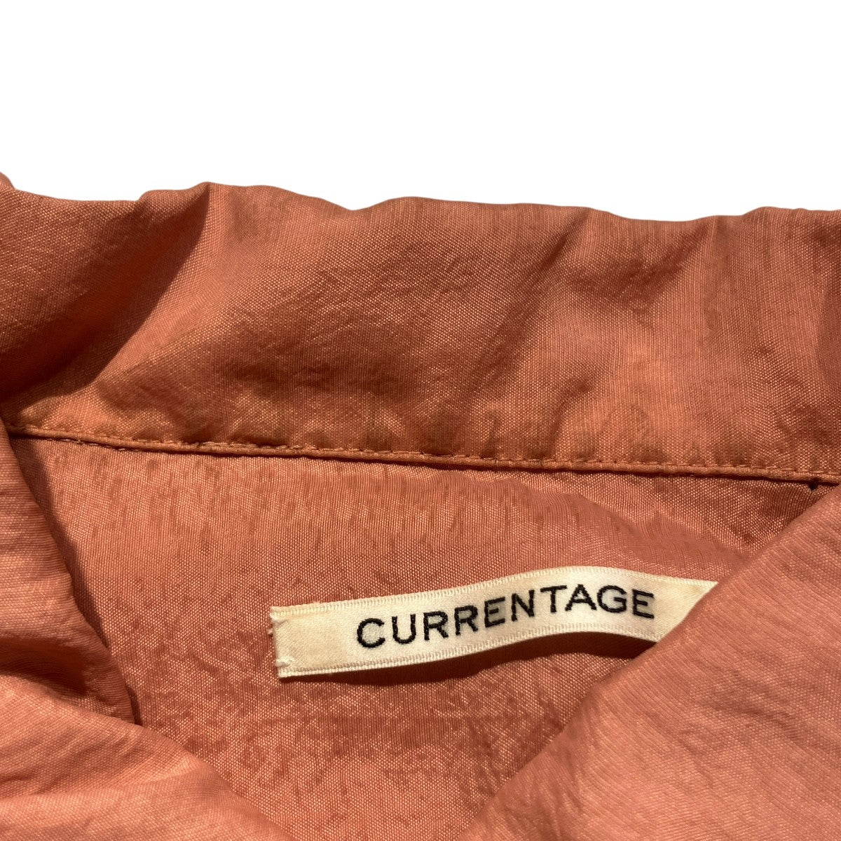 CURRENTAGE ハーフジップシャツA2552FB303 ｢WASHER TAFFTA HALF ZIP SHIRT｣ 古着・中古-6枚目のアイテム画像
