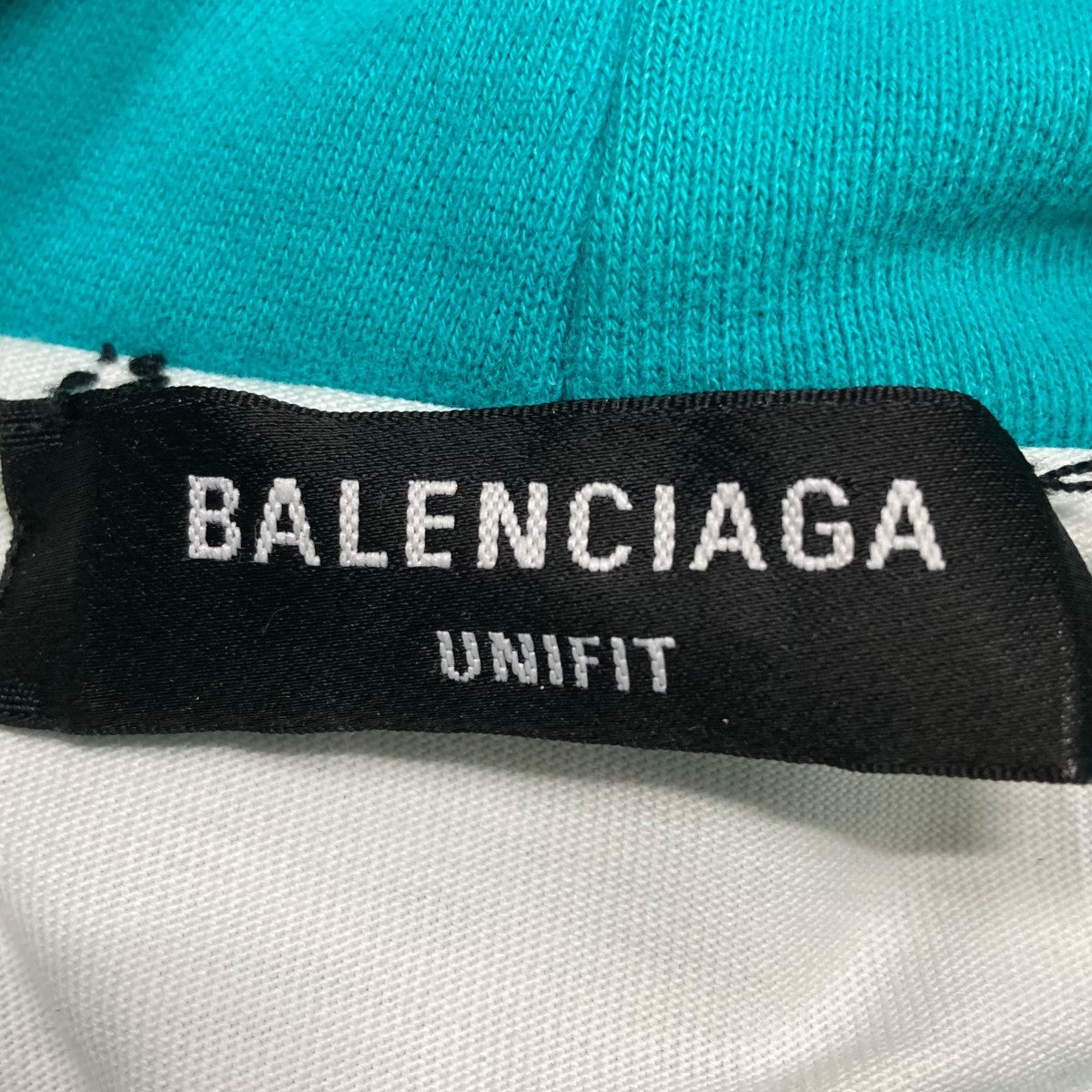 Balenciaga ターコイズ ダメージオーバーサイズパーカー BALENCIAGA(バレンシアガ) 21SS ダメージ加工パーカー 659403
