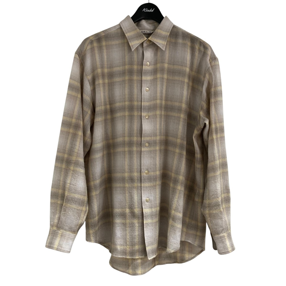 AURALEE(オーラリー) 24AW ウールチェックシャツ A24AS01WN AIRY