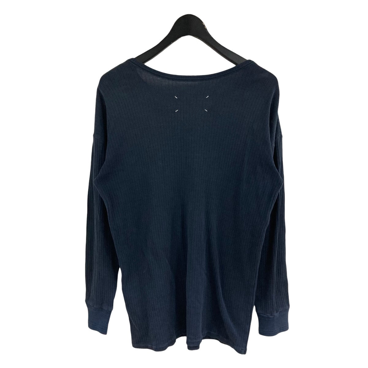 MAISON MARGIELA ネイビー Vネック Tシャツ マルジェラ 48 MAISON MARGIELA ネイビー Vネック Tシャツ マルジェラ 48