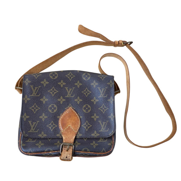 ルイ・ヴィトン ブラウン ショルダーバッグ LOUIS VUITTON(ルイヴィトン) モノグラムレザーショルダーバッグ