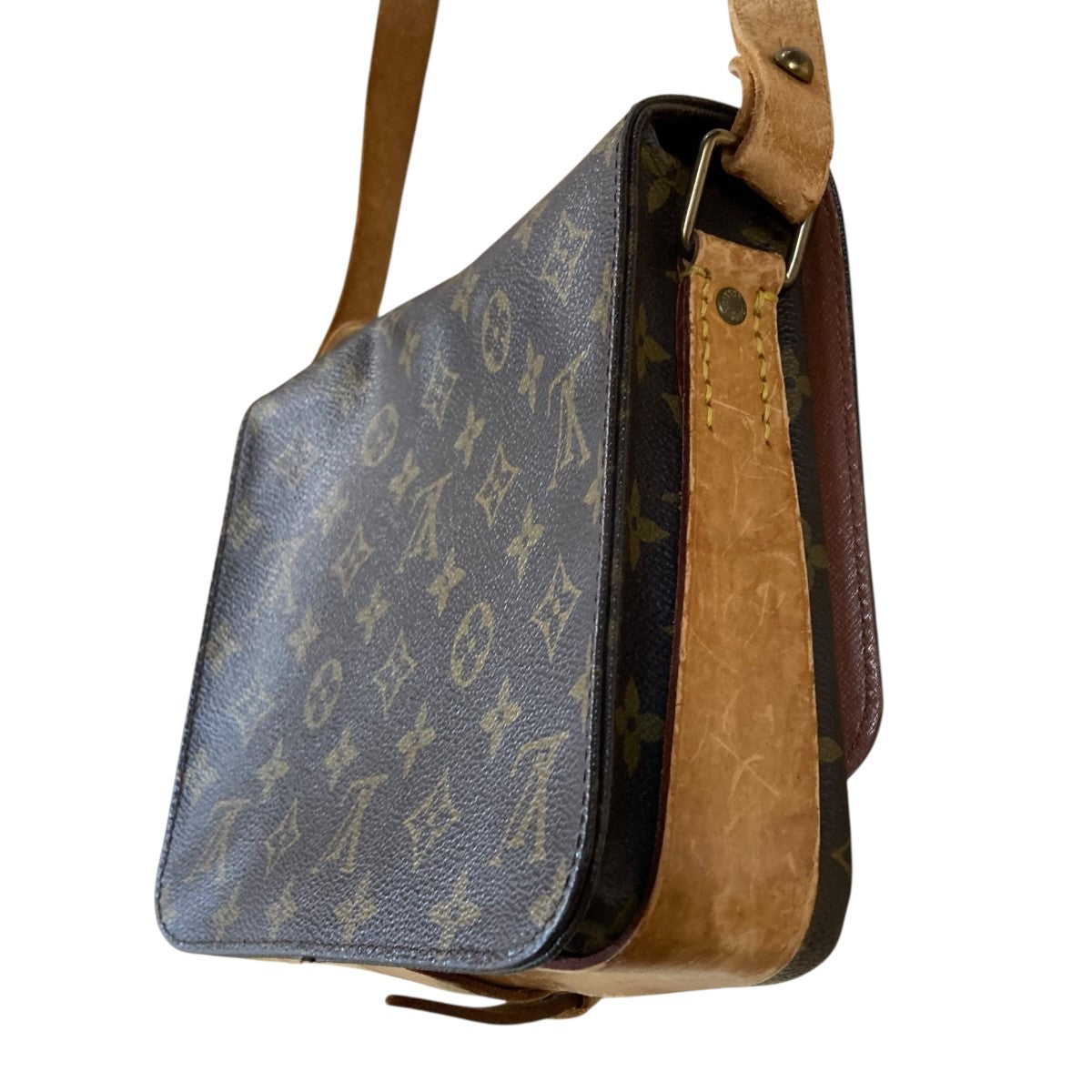 LOUIS VUITTON モノグラムレザーショルダーバッグ 古着・中古-4枚目のアイテム画像