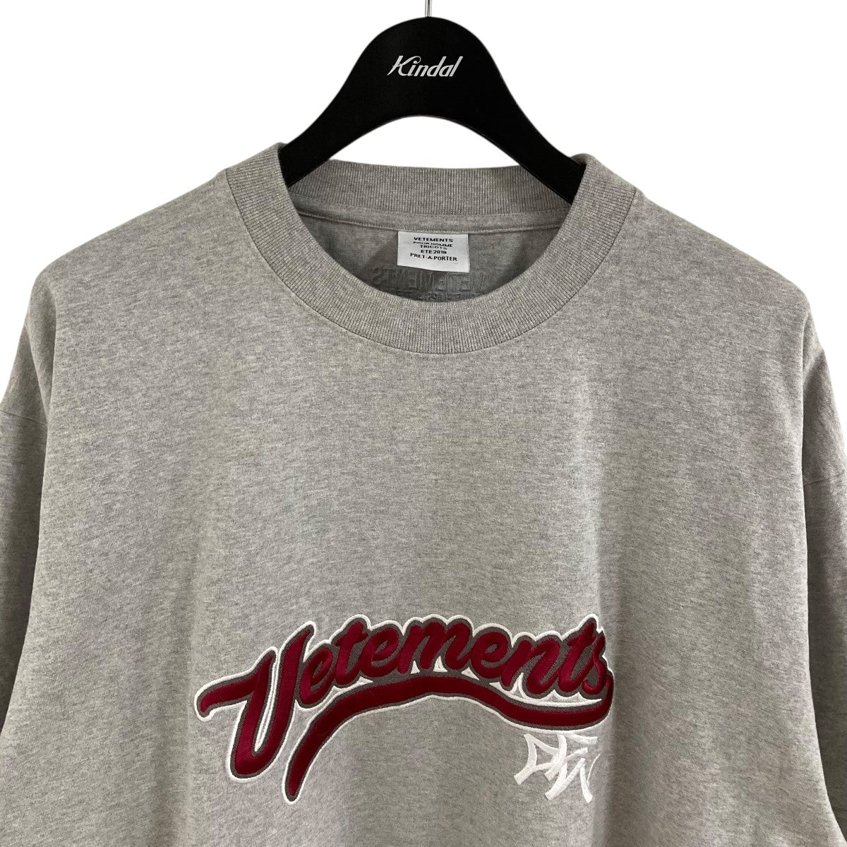 VETEMENTS(ヴェトモン) ベースボールロゴTシャツ MSS18TR37
