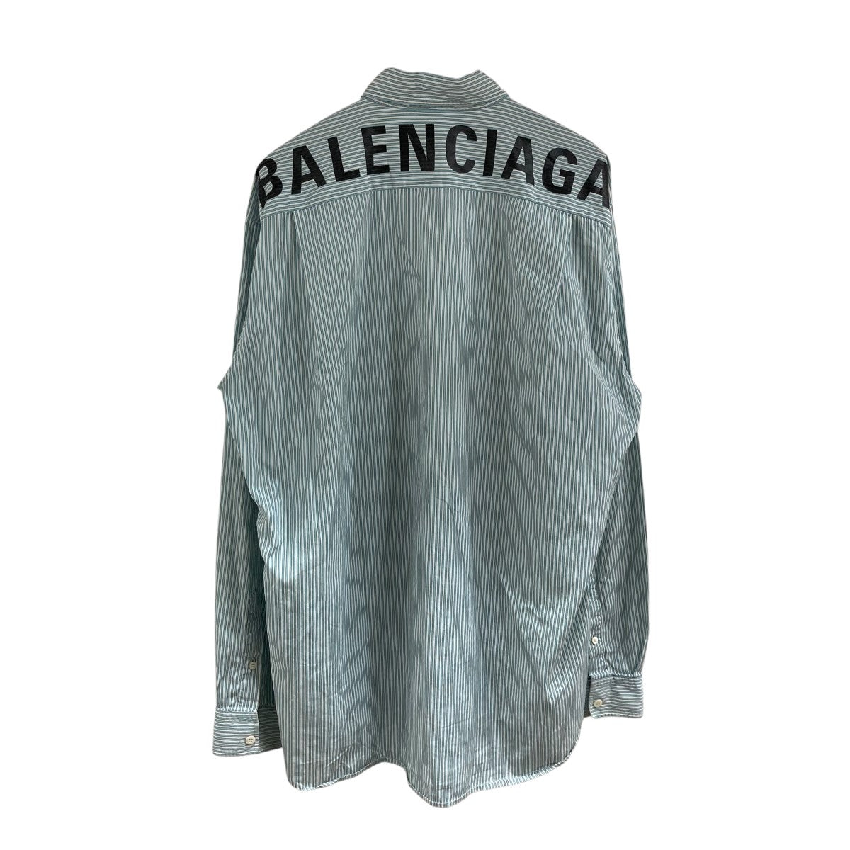 BALENCIAGA(バレンシアガ) バックロゴプリントストライプシャツ