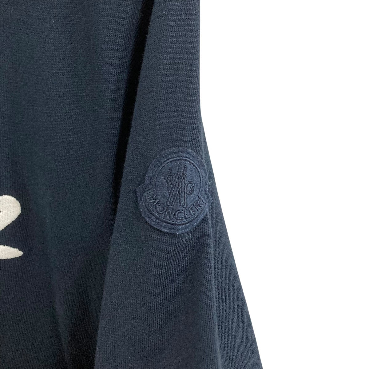 M　　　2枚セットMONCLER ネイビー ロゴ Tシャツ MONCLER モンクレール ロゴTシャツ ネイビー サイズ：L