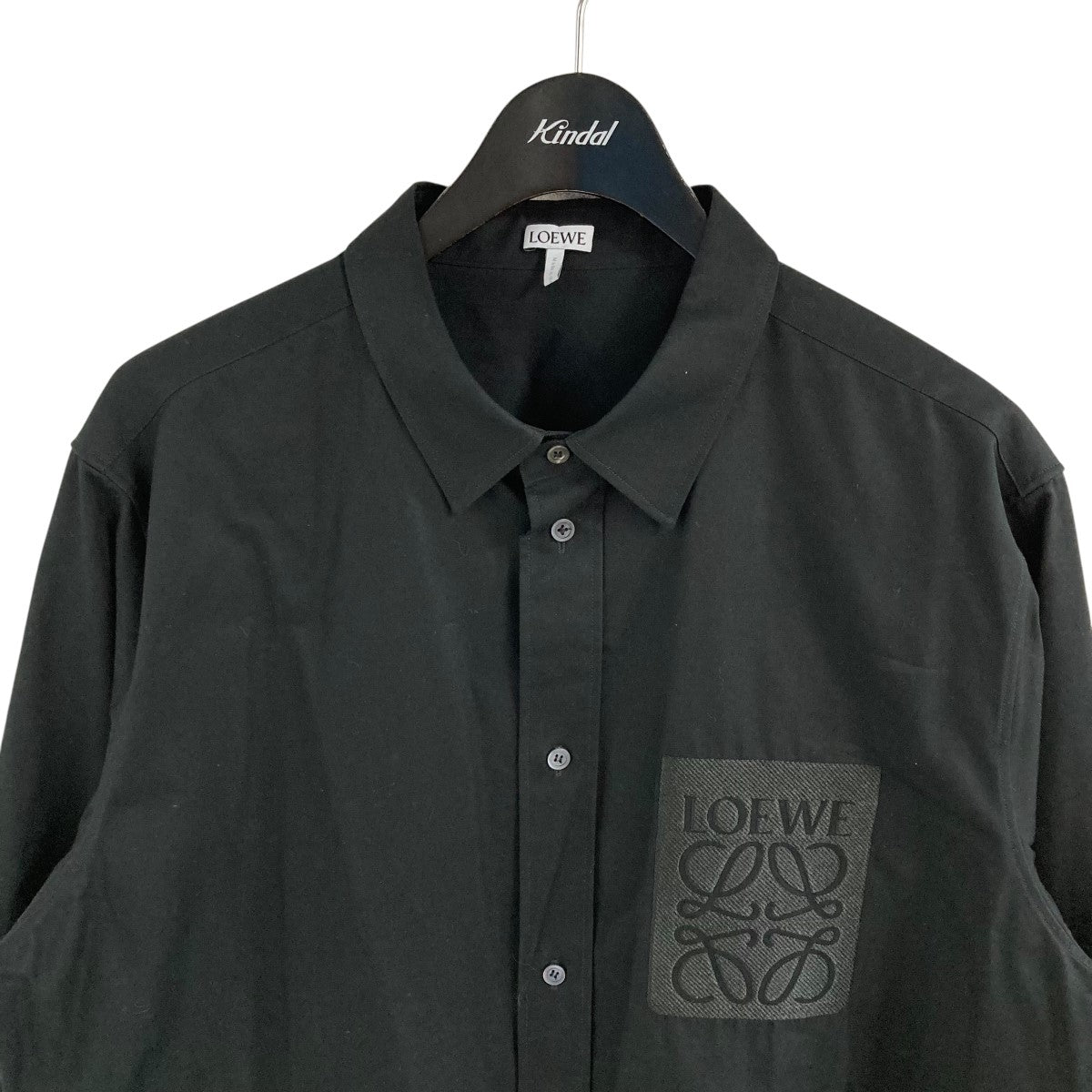 LOEWE ロエベ クロップドシャツ アナグラム ロゴ ショート丈 ロエベ LOEWE クロップドTシャツ アナグラム刺繍 ショート丈 XS