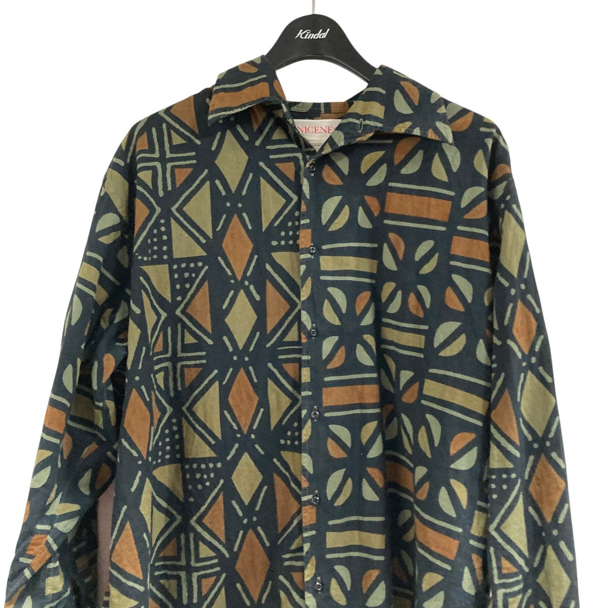 【未使用】NICENESS ナイスネス 半袖シャツ アンドリュー ブラック L 美品】 NICENESS / ナイスネス | LAURENCE CHARCOAL / ビッグ