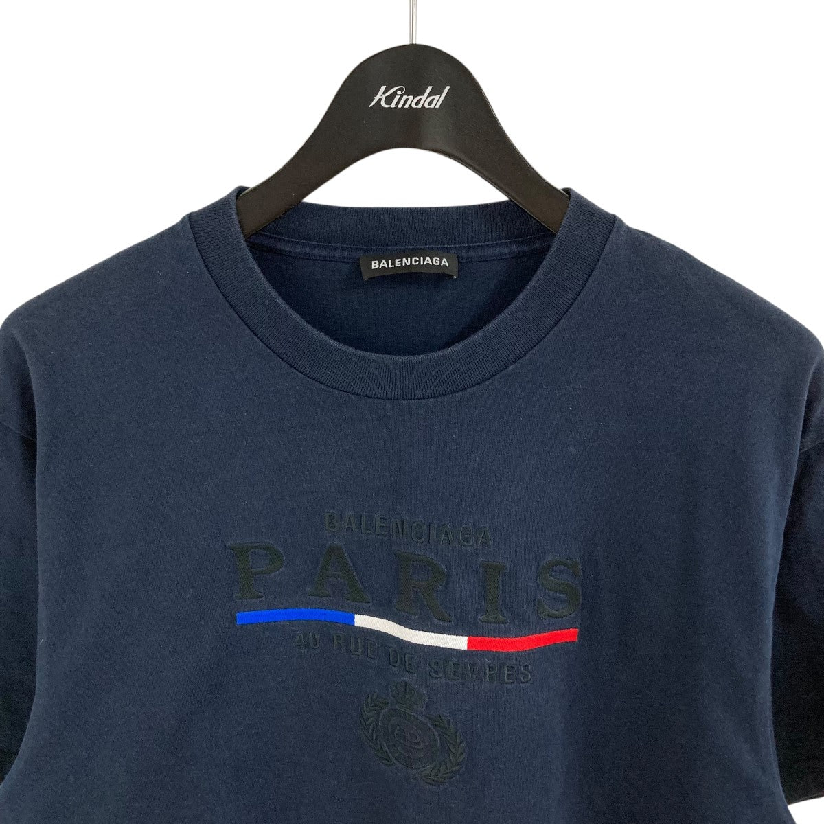 BALENCIAGA オーバーサイズドヴィンテージBBロゴ長袖Tシャツ22AW