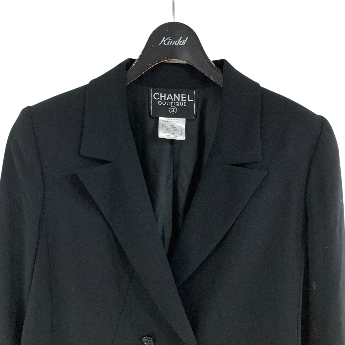 CHANEL ロングテーラードジャケット 古着・中古-2枚目のアイテム画像