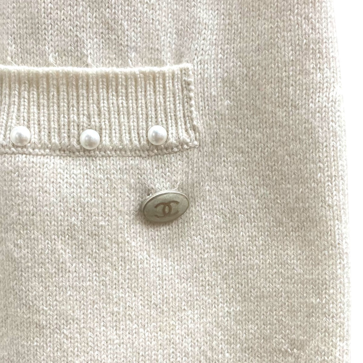 【未使用級】CHANELシャネル　ノースリーブニットワンピース CHANEL(シャネル) ノースリーブニットワンピース ドレス