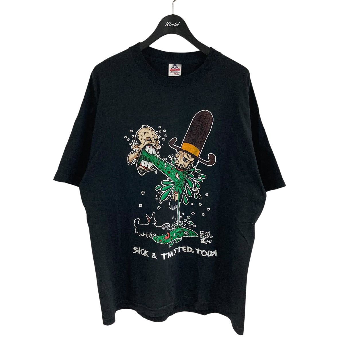 古着(フルギ) KORN SICK ＆ TWISTED Tシャツ ブラック サイズ XL