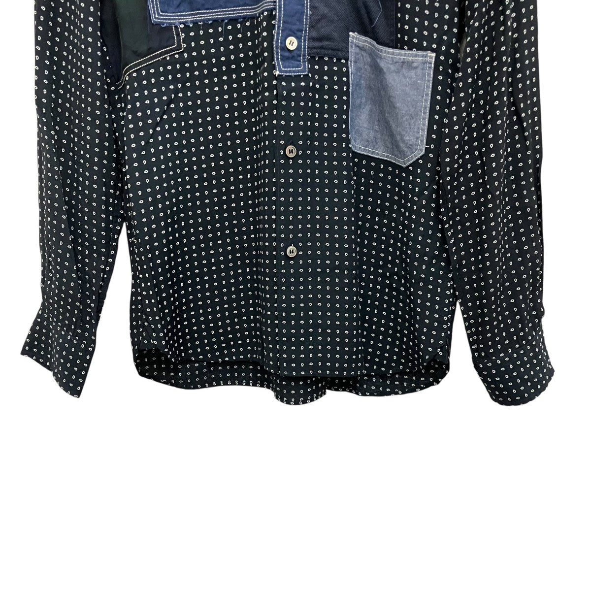 COMME des GARCONS HOMME パッチワーク総柄シャツHO-B052 古着・中古-4枚目のアイテム画像