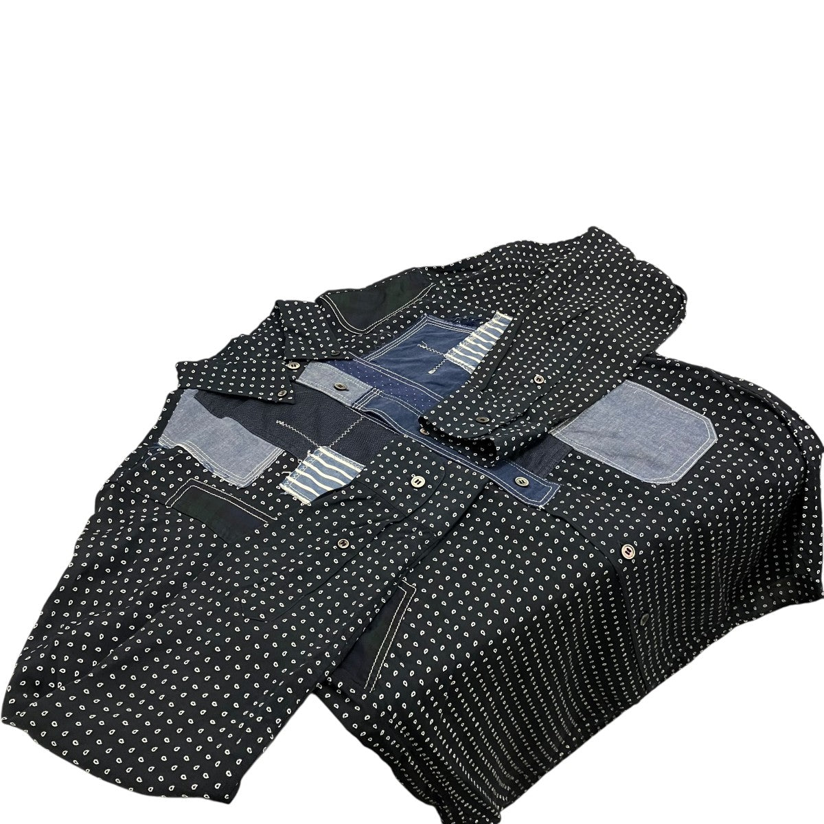 COMME des GARCONS HOMME パッチワーク総柄シャツHO-B052 古着・中古-5枚目のアイテム画像