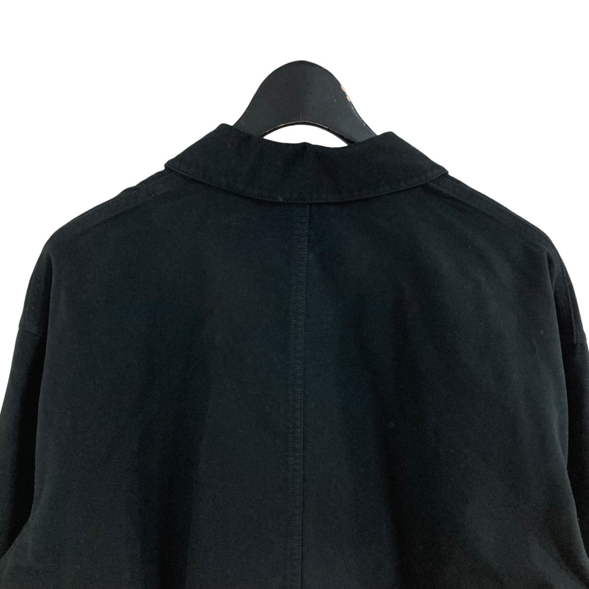 極美品 スティーブンアラン リネン100% カバーオール ブラック STEVEN ALAN(スティーヴンアラン) カバーオール 8125-173-0800