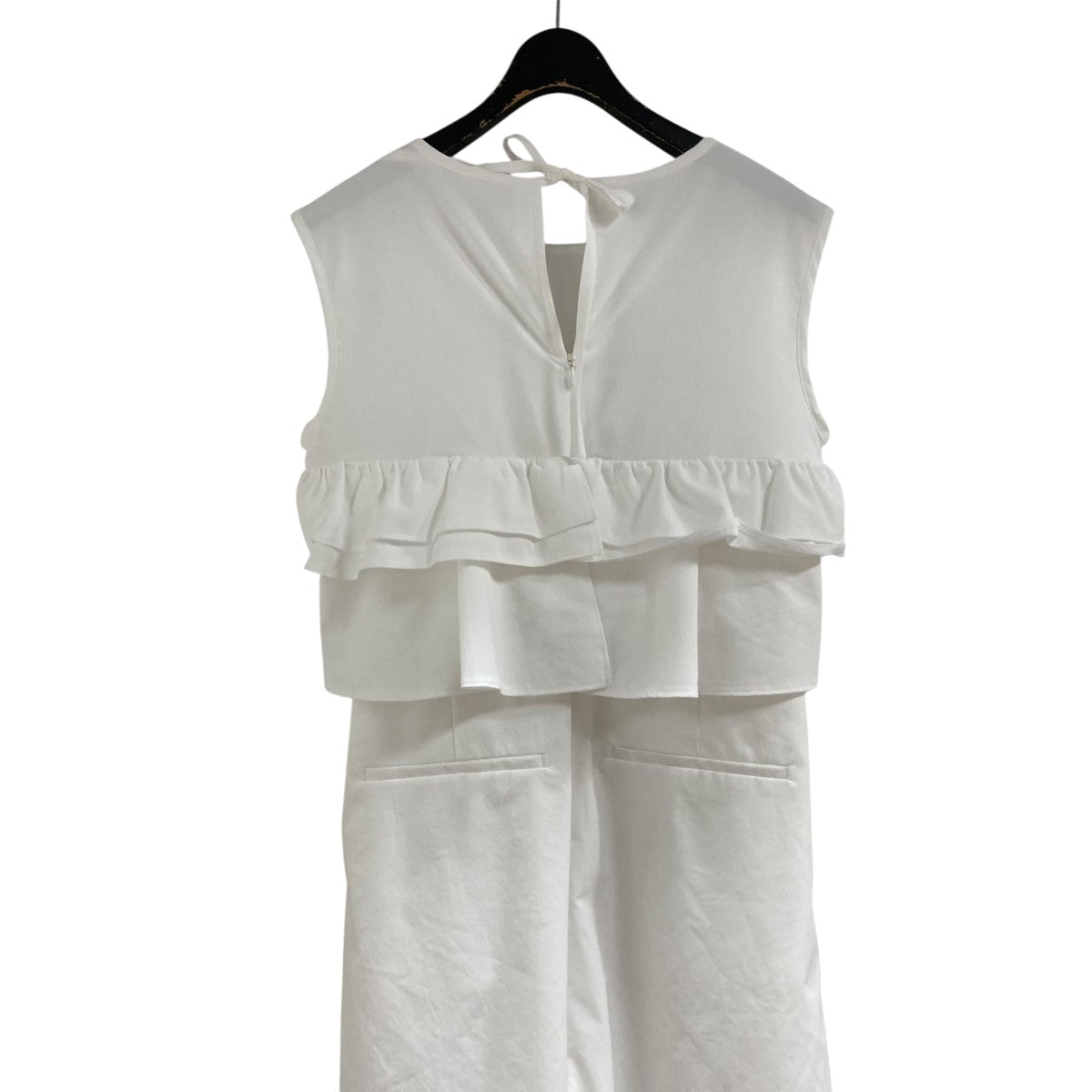 STRATA(エストラータ) ラッフルデザインストレッチオールインワン