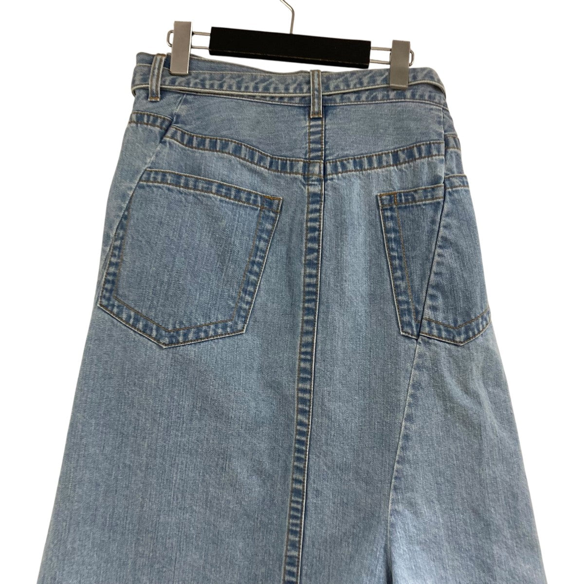 sacai デニムスカート　カットオフ ミモレ丈 インディゴ S sacai デニムスカート カットオフ ミモレ丈 インディゴ S