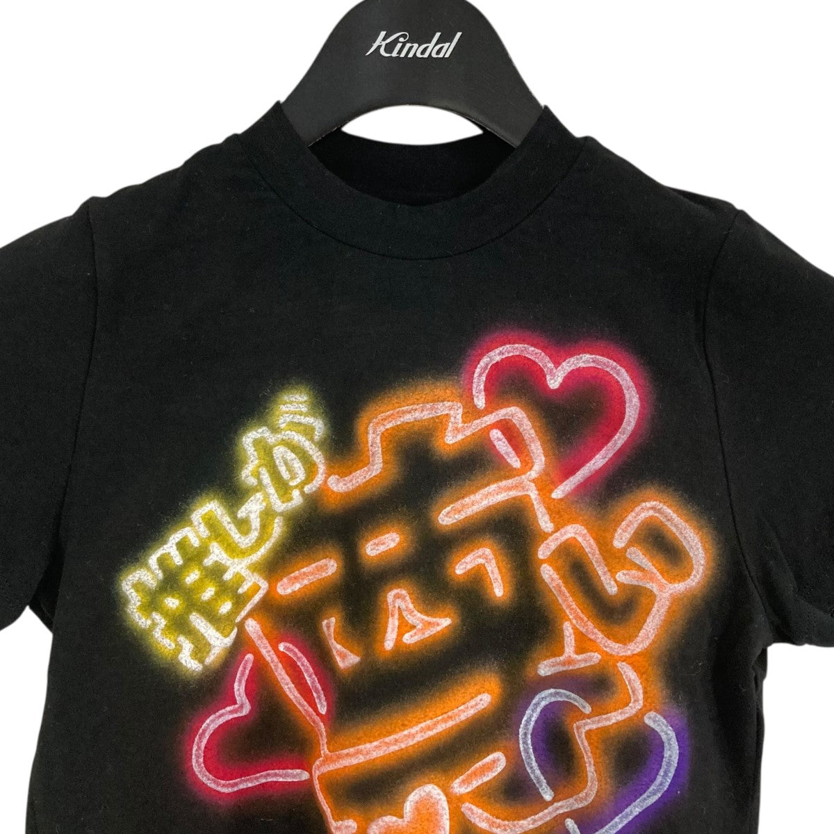doublet ファンサうちわプリントTシャツ25SS29CS366 ｢FAN?SERVICE NEON PAINT T-SHIRT｣ 古着・中古-2枚目のアイテム画像