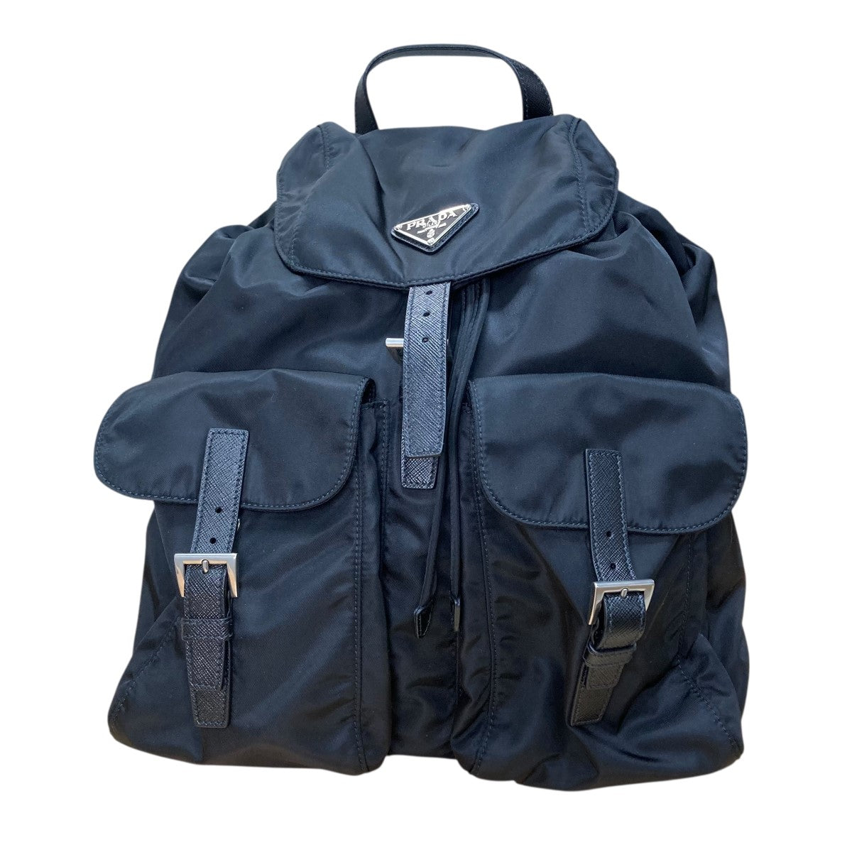 AIR専用　PRADA リュック・バックパック タグ付き スモール Re-Nylon xブラッシュドレザー バックパック (PRADA