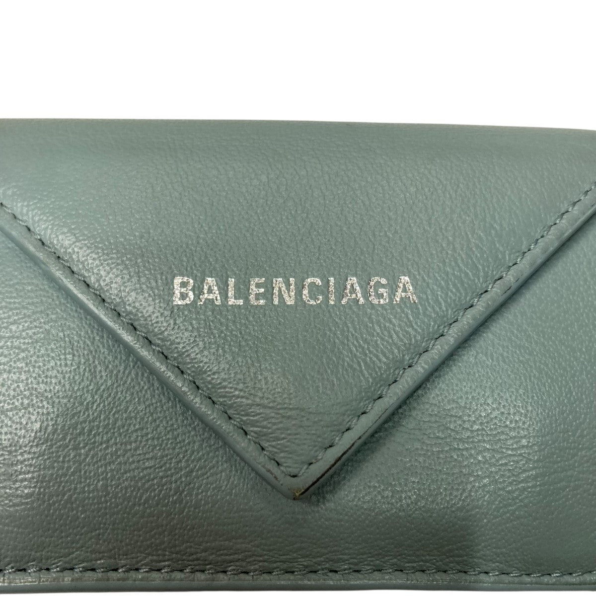 バレンシアガ　財布　折りたたみ BALENCIAGA(バレンシアガ) 折り畳み財布 391446 スカイブルー