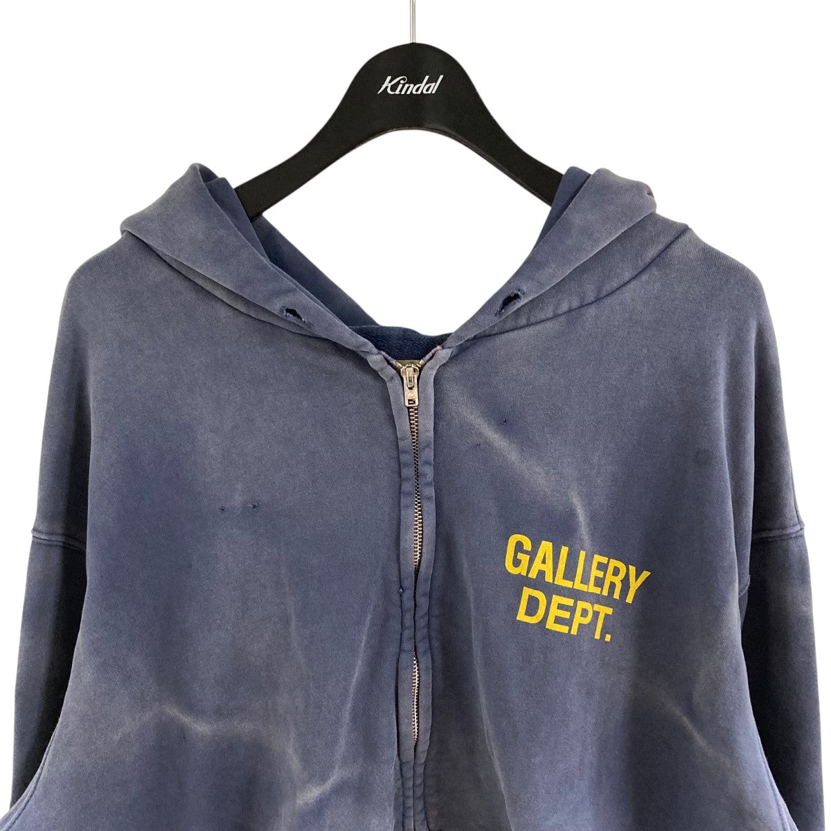 GALLERY DEPT. ダメージ加工パーカー GALLERY DEPT(ギャラリー デプト) ダメージ加工ジップアップ