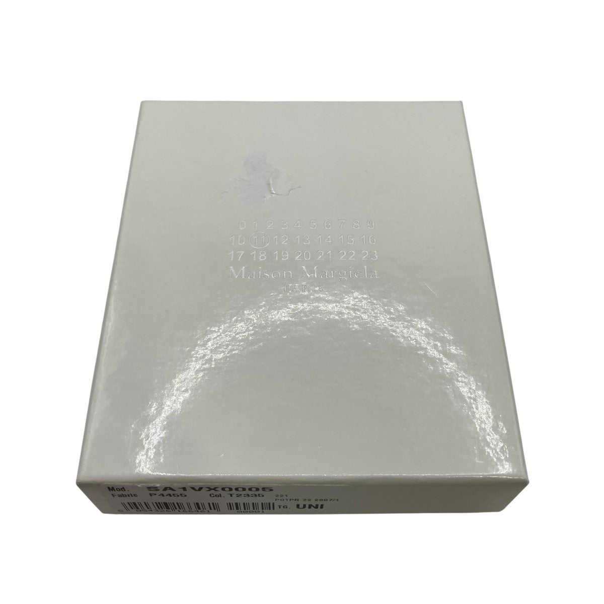 新品 Maison margiela マルジェラ レザー キーリング ホワイト Maison Margiela11(メゾンマルジェラ11) 6リングキーケース