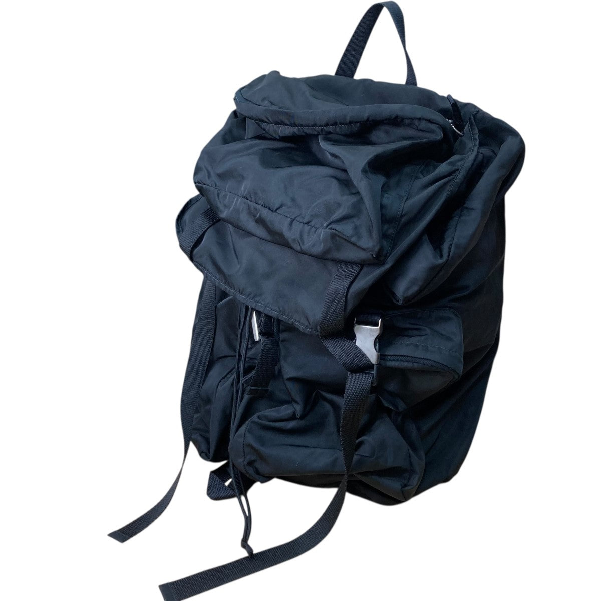 PRADA ブラック バックパック prada black nylon x leather backpack – Cosmopolitan Vintage