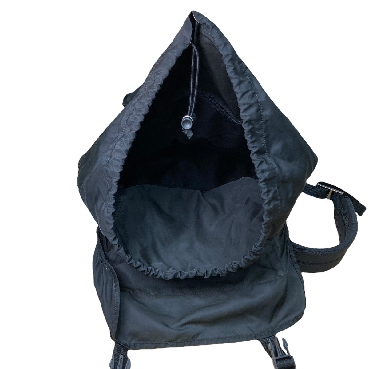 PRADA ブラック バックパック prada black nylon x leather backpack – Cosmopolitan Vintage