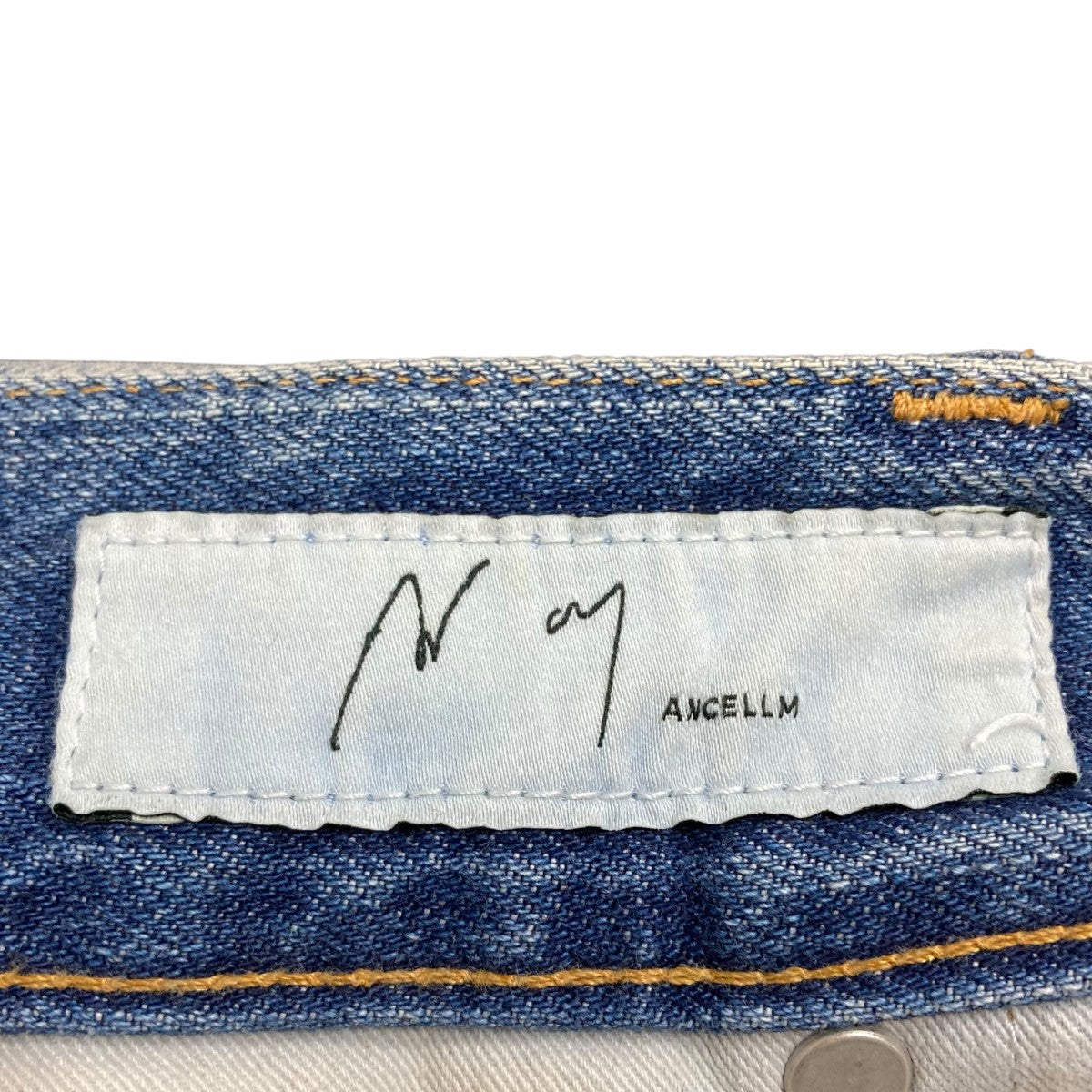 【美品】ANCELLM DENIM size3 タグ付き【セール中！】 ANCELLM(アンセルム) デニムパンツ インディゴ サイズ 3｜【公式