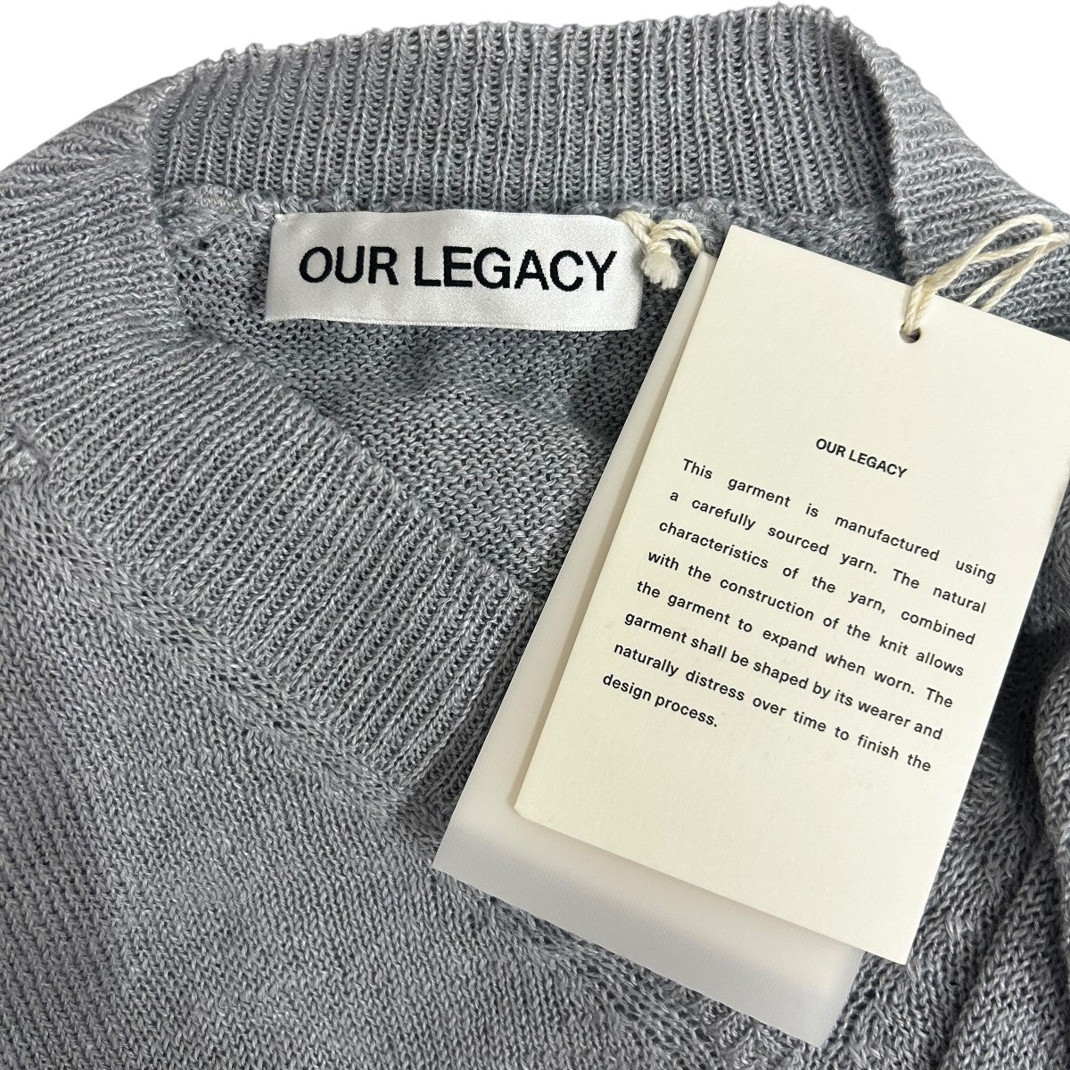 OUR LEGACY(アワーレガシー) Vネックニット M2253RB グレー