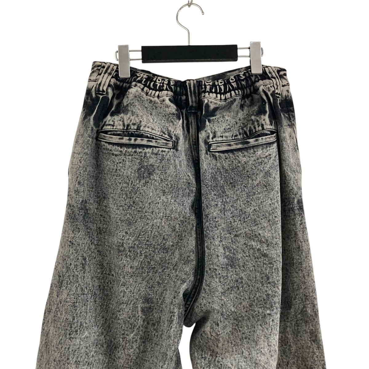 メゾンスペシャル　ダメージ加工 グレー ワイドデニムパンツ MAISON SPECIAL(メゾンスペシャル) ダメージバギーデニムパンツ
