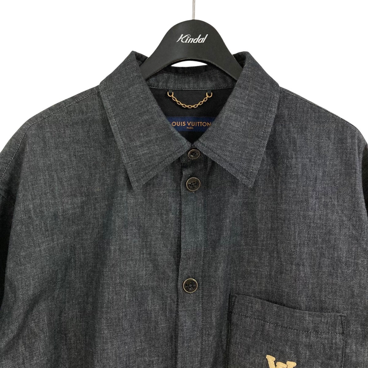 新品 LOUISVUITTON モノグラム ショートスリーブ シャンブレーシャツ louis-vuitton-short-sleeved-