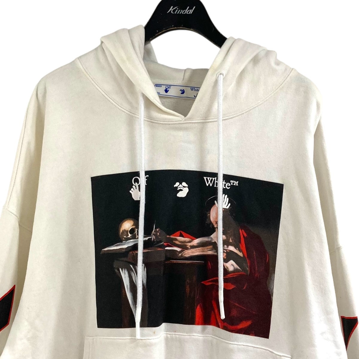 プリントプルーオーバーフーディーOMBB037R21FLE002 Caravaggio Over Hoodie